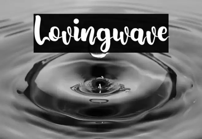 Lovingwave Font examples