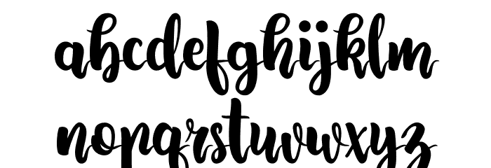 Lovingwave Font LOWERCASE