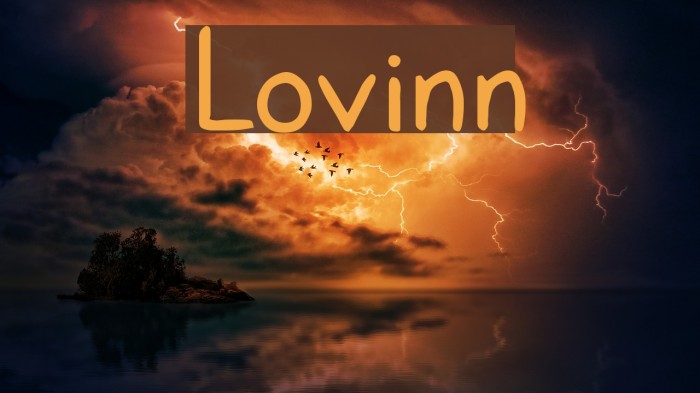 Lovinn Font examples