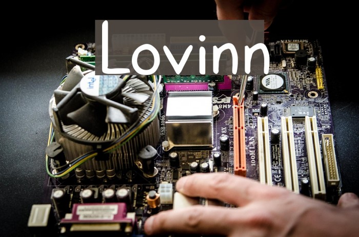 Lovinn Font examples