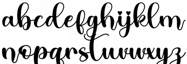 Lovitha - Personal Use 字体 小写