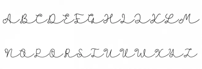 Lovlia フォント 大文字