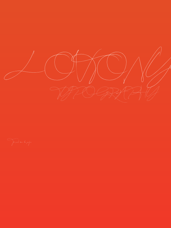 Lovtony Regular Poster