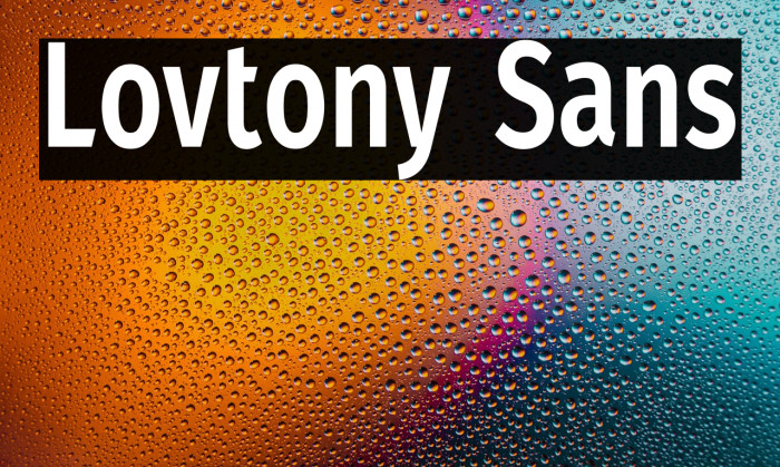 Lovtony Sans Example 3