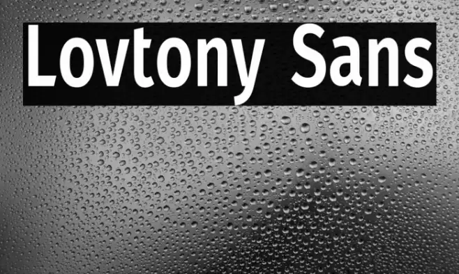 Lovtony Sans Font examples