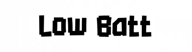 Low Batt  Descarca Fonturi Gratis