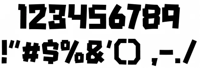 Low Batt Font OTHER CHARS