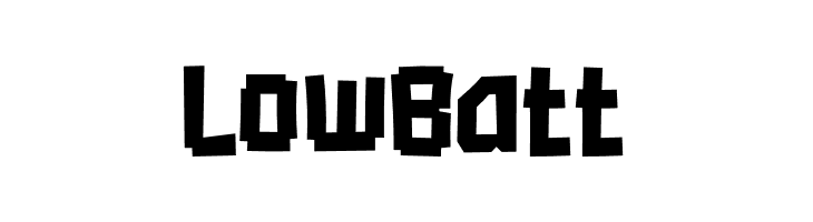 Low Batt  font caratteri gratis