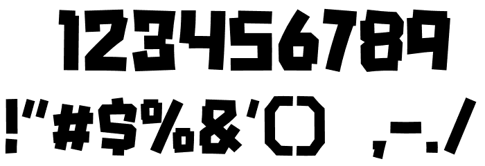 Low Batt Font OTHER CHARS