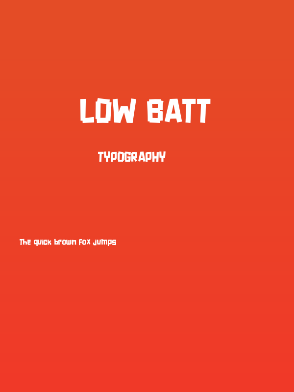 Low Batt Poster