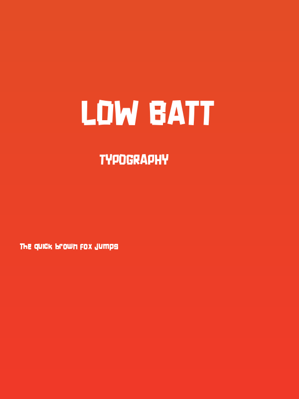 Low Batt Poster