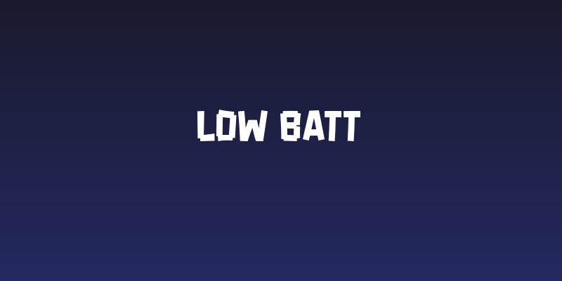 Low Batt Social Header