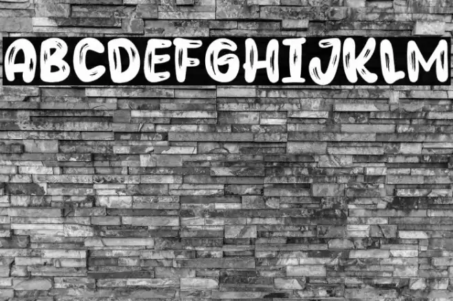 Low Budget Font examples