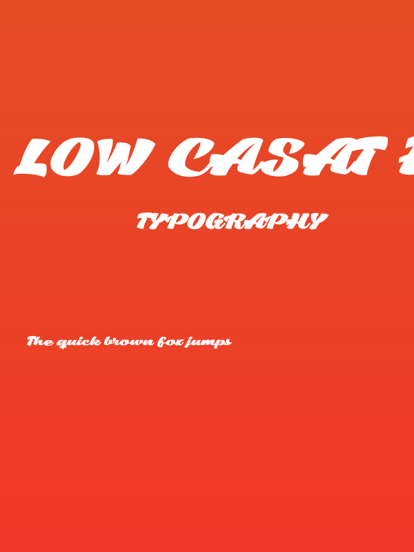 Low Casat Fat PERSONAL USE Poster