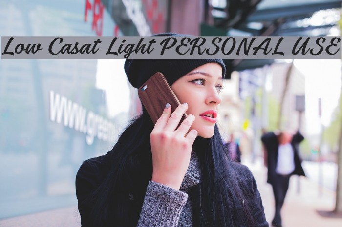 Low Casat Light PERSONAL USE Font examples