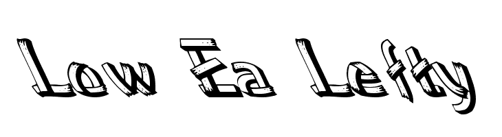 Low Ea Lefty Font