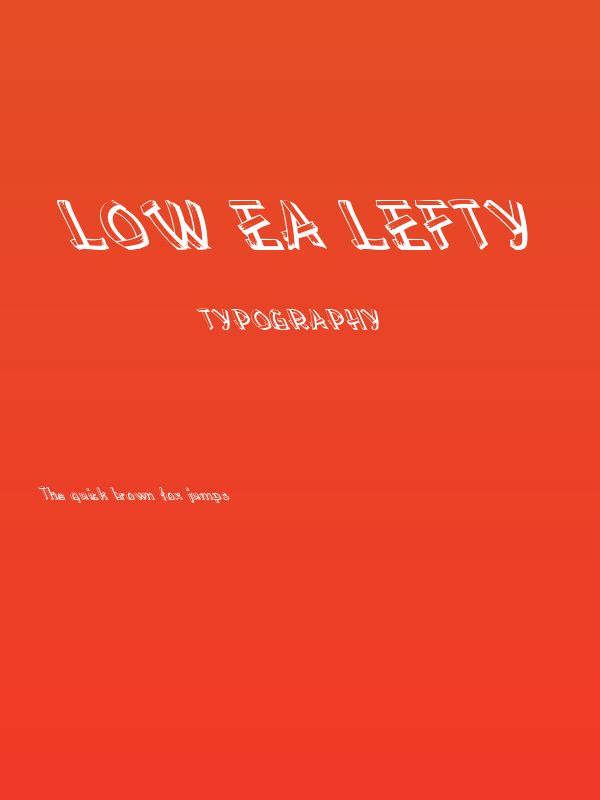 Low Ea Lefty Poster