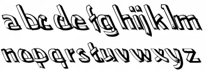 Low Ea Lefty Font LOWERCASE