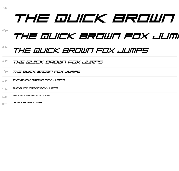 Low Gun Screen Bold ExpItalic Waterfall