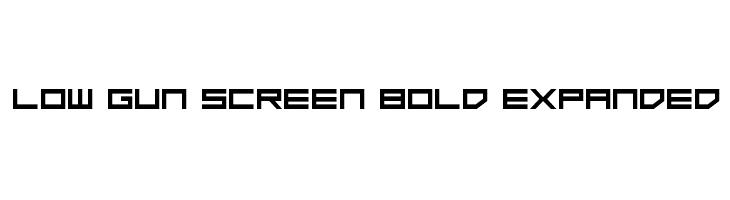 Low Gun Screen Bold Expanded  لخطوط تنزيل