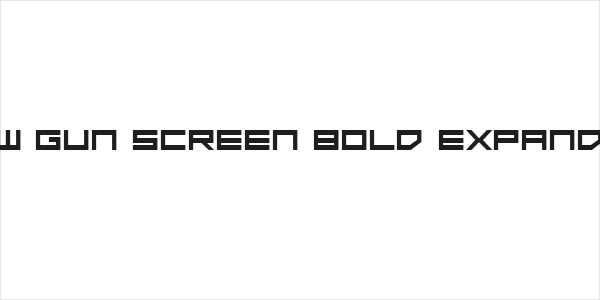 Low Gun Screen Bold Expanded Logo