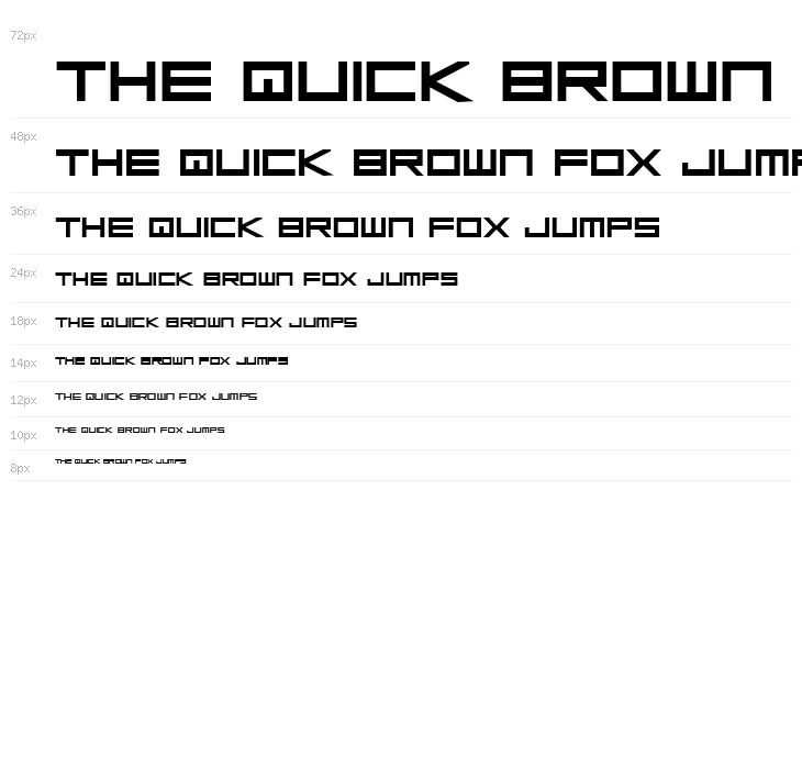 Low Gun Screen Bold Expanded Waterfall