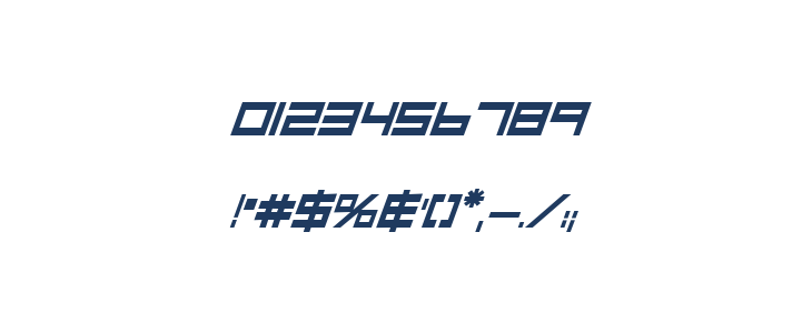 Low Gun Screen Bold Italic Other Characters