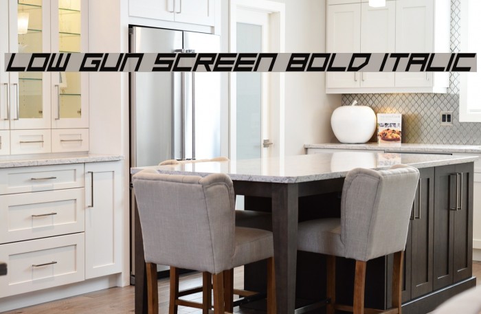 Low Gun Screen Bold Italic Example 2