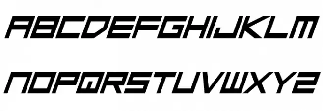Low Gun Screen Bold Italic Fuentes MINÚSCULAS