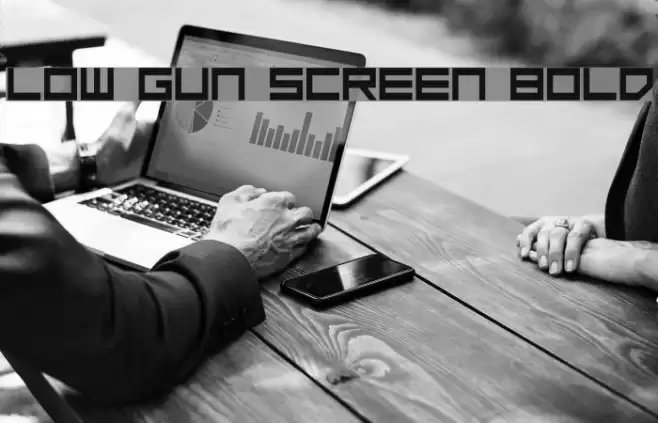 Low Gun Screen Bold Font examples