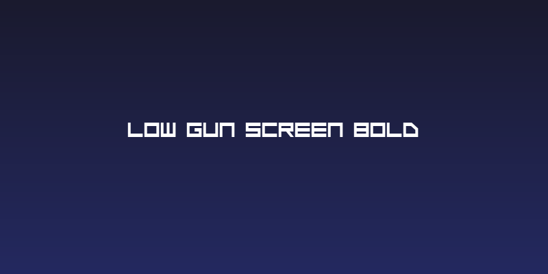 Low Gun Screen Bold Social Header