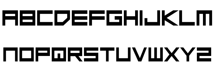 Low Gun Screen Bold Font LOWERCASE