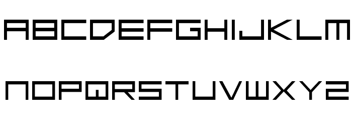 Low Gun Screen Expanded Font LOWERCASE