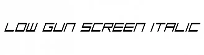 Low Gun Screen Italic 