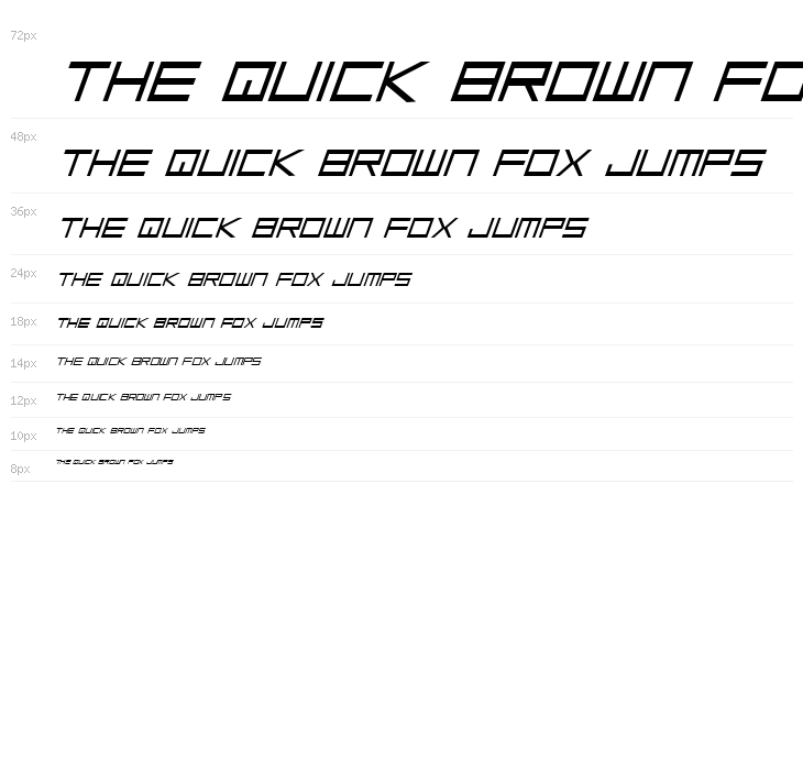 Low Gun Screen Italic Waterfall