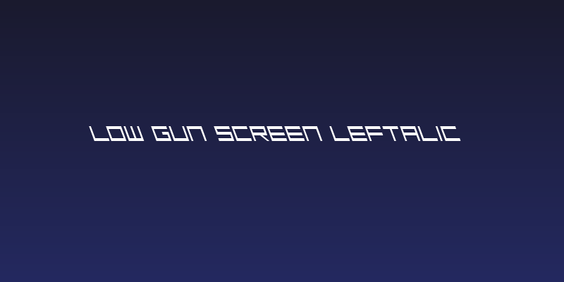 Low Gun Screen Leftalic Social Header