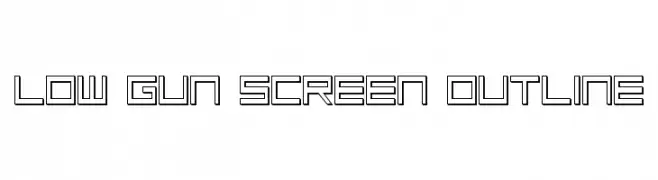 Low Gun Screen Outline 