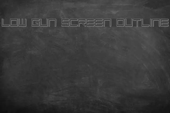Low Gun Screen Outline Example 1