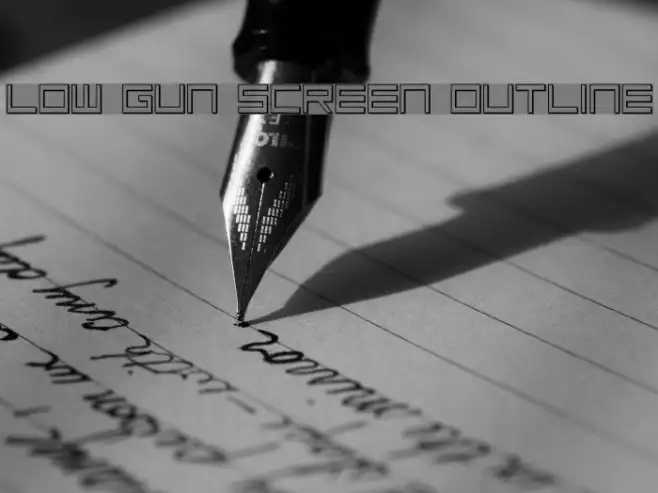 Low Gun Screen Outline Example 2