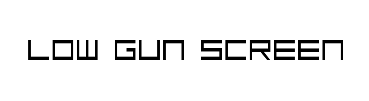 Low Gun Screen  免费字体下载