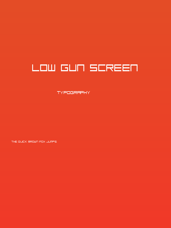 Low Gun Screen Poster