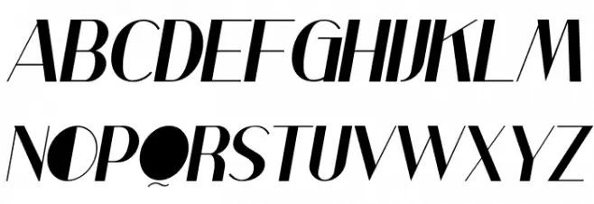 Low Magnetic Demo Italic 字体 大写
