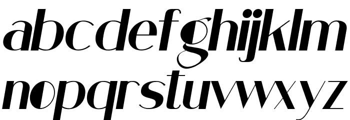 Low Magnetic Demo Italic Font LOWERCASE