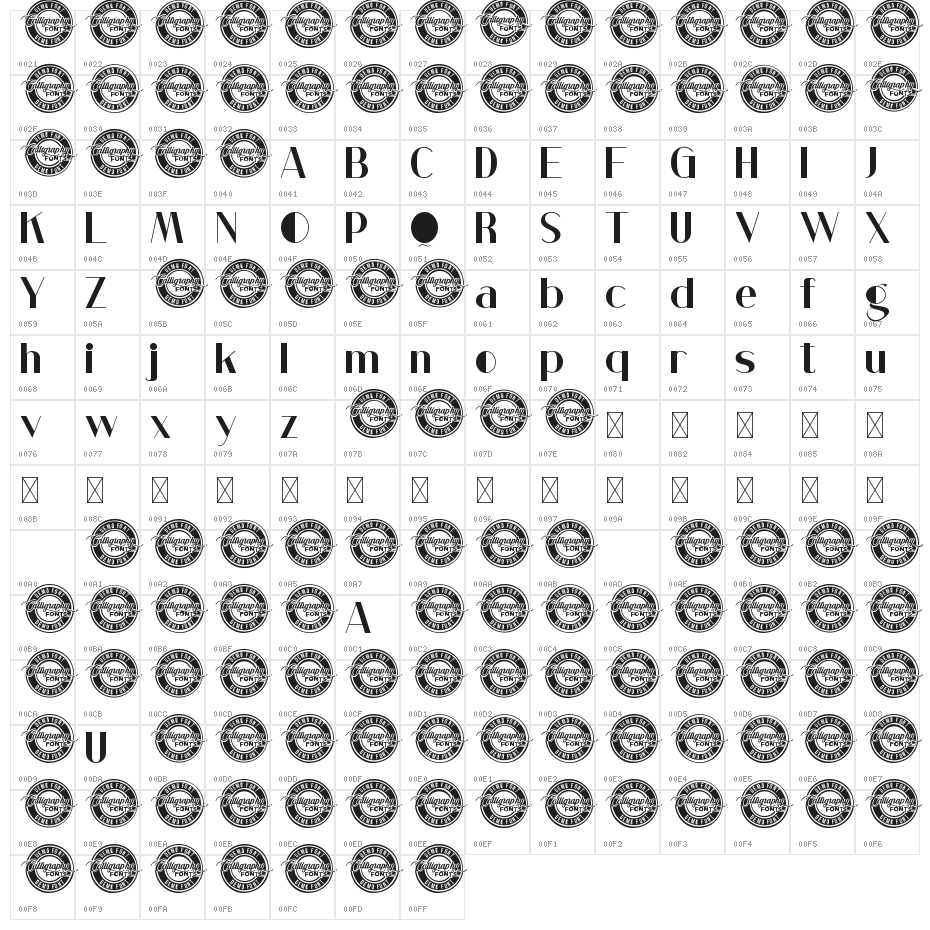Low Magnetic Demo Character Map