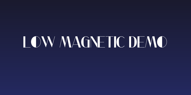Low Magnetic Demo Social Header