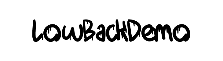 LowBack Demo  font caratteri gratis