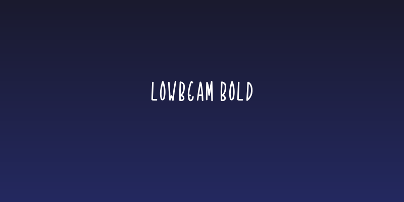 LowBeam Bold Social Header