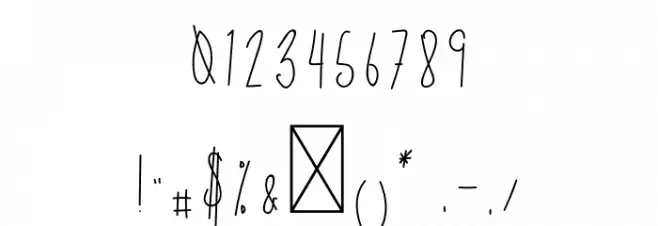 LowBeam Font OTHER CHARS