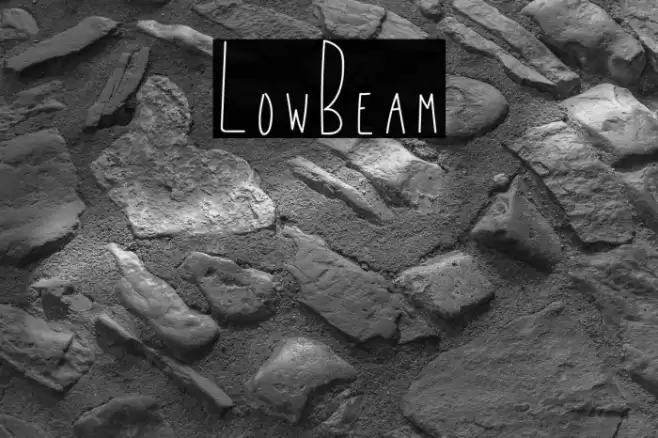 LowBeam Font examples