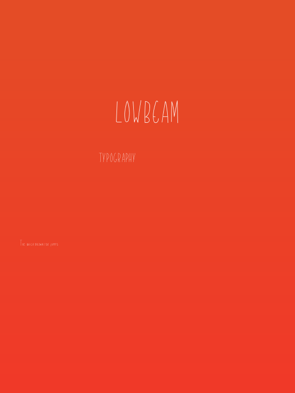 LowBeam Poster